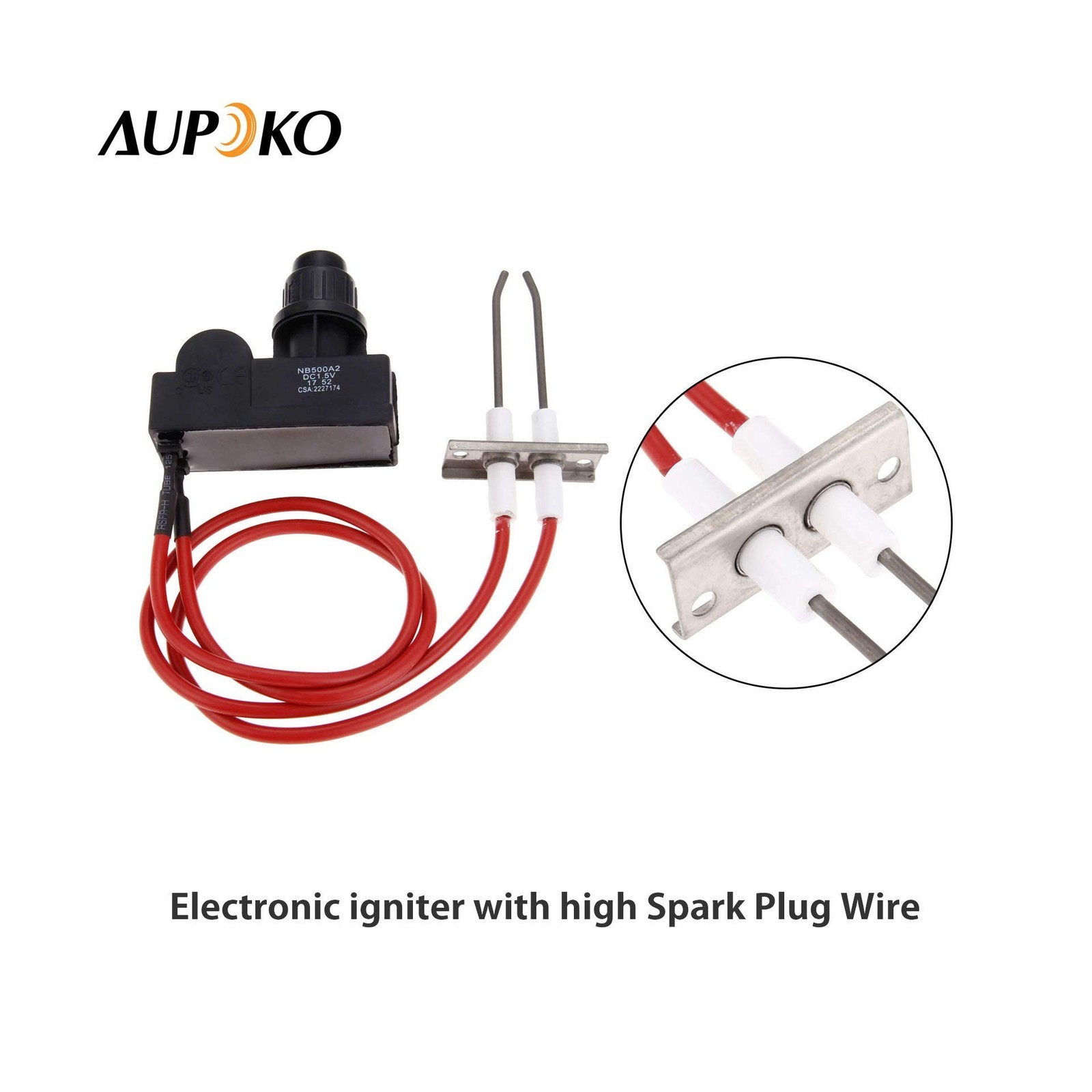 Aupoko Double Ignition Kit Electronic Igniter, Propane Gas Grill Igniters wit...
