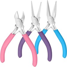 Pliers for Jewelry Making, Jewelry Pliers Set Includes Needle Nose Pliers, Roun