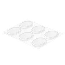 6 Pcs Transparent Round Patch Heel Cushion Pads Women Gel for Feet Cups