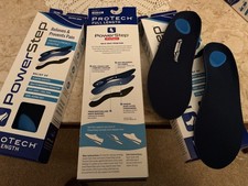 Powerstep ProTech full length orthotic insoles Mens 8-8.5  .women  s 10-10.5