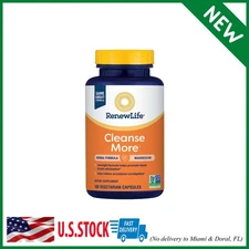 100 Capsules Renew Life Adult Cleanse - Cleanse More, Herbal & Mineral Formula -