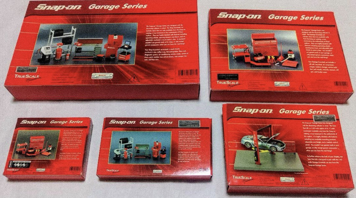 Snap-On Garage Series 1 /18 scale  1/43 scale 5set  Excellent From JAPAN