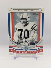 2008 Topps Chrome Football Honor Roll Insert Art Donovan Baltimore Colts