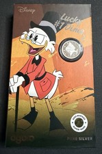 2026 Disney Scrooge McDuck Lucky #1 Dime 3g .999 Silver Coin #1171/5000 + Box