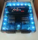 Super Nintendo Console Bundle Clear Black With Led Lights Custom W/ Games + More