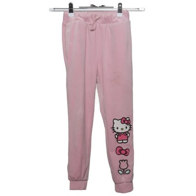 Hello Kitty, Jogginghose, Größe: 122, Pink, Elasthan/Polyester, Print, Samt #xvE