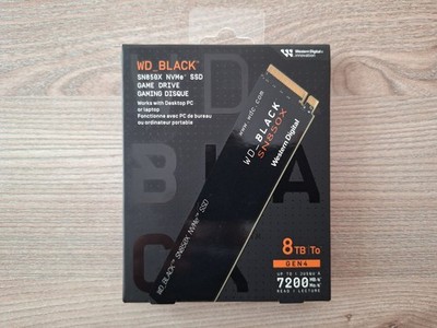 Western Digital WD Black SN850X 8TB SSD / PCIe 4.0 x4 M.2 / NVME / NEU&OVP 