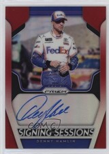 2019 Panini Prizm Signing Sessions Red Prizm 30/50 Denny Hamlin #SS-DH Auto 7gk