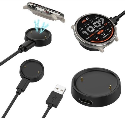 Uhr Ladekabel Set / C Port Ladegerät Basis Adapter für Amazfit Active2 Square