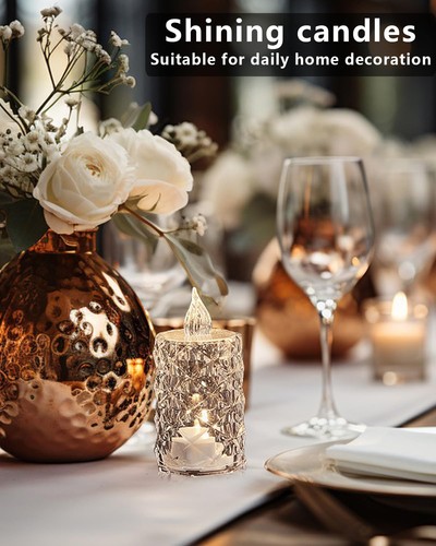 12PCS Flameless LED Tea Lights - Battery Operated Fake Candles for Weddings, ... - Picture 6 of 9