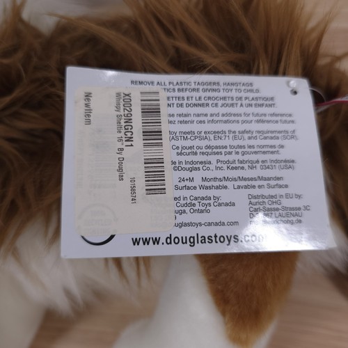 Whispy 16" Sheltie Dog Douglas Stuffed Animal Plush Cuddle Puppy Shetland Sheep - Picture 8 of 8
