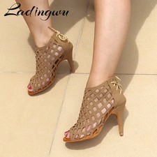 Women Latin Salsa Dance Shoe Professional Party Samba Sneakers High Heel Sandals