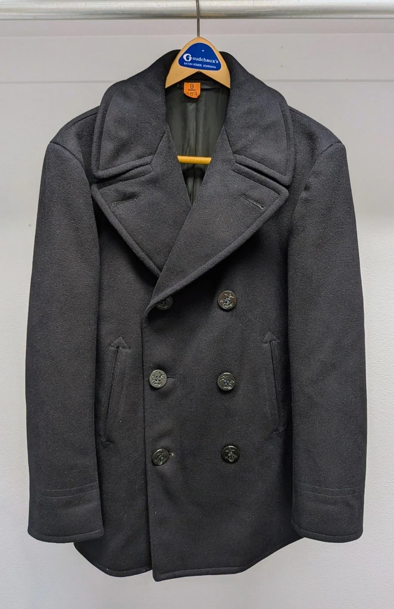 vintage navy pea coat products for sale | eBay