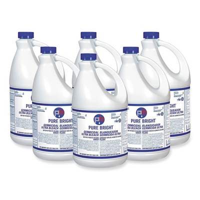 #ad Pure Bright BLEACH6 1 gal Bottle Liquid Germicidal Bleach 6 CT New $56.22