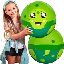 SCS Direct Aquamazing Giant Heavy Duty 16" Turtle Beach Ball for Kids, Adults