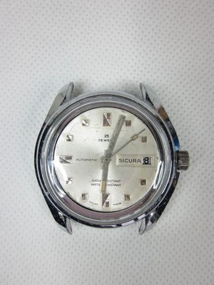 25 JEWELS AUTOMATIC SWISS VINTAGE AUTOMATIC MENS SAFE WRISTWATCH