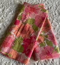 Vtg Wondercale Springmaid 2 Standard Pillowcases Pink Retro Floral MCM Boho