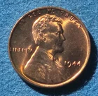 1944 P Lincoln Wheat Cent CHOICE BU UNC Red Beauty!!