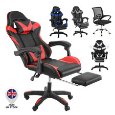 Massage Office Chair Gaming PC Computer Desk Executive Swivel Recliner Chairs UK