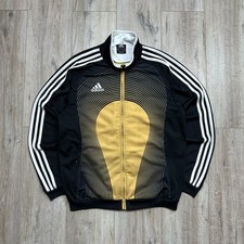 Adidas Vintage Footbal Soccer Track Jacket Black Mens Size S