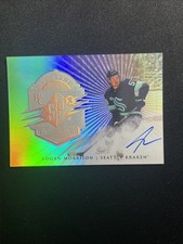 24-25 UD SPx Hockey RC Finite Silver Spectrum Auto F-31 Logan Morrison /99