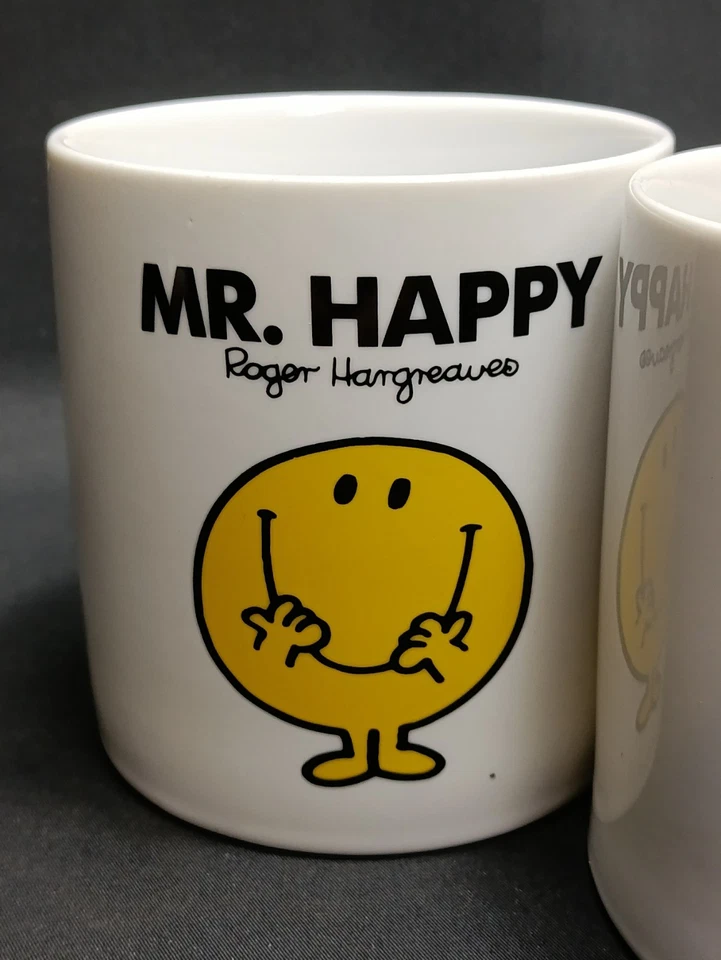 Mr Men Chorion MR. HAPPY & MR. GRUMPY coffee tea mug cup Roger Hargreaves 2011 - Image 4 of 4