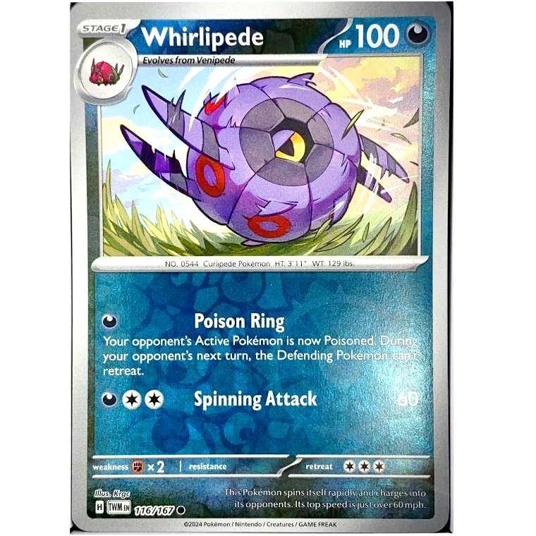 Whirlipede — 116/167 Reverse Holo Uncommon 2024 English 