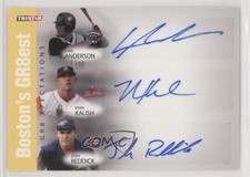 2008 PROjections Yellow 11/25 Lars Anderson Ryan Kalish Josh Reddick Auto 0m0