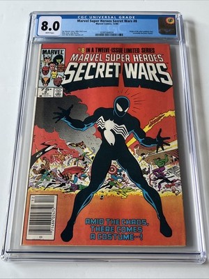 Marvel Super-Heroes: Secret Wars #8 CGC VF 8.0 Newsstand Variant Marvel 1984