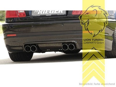 Rieger Heckansatz Heckspoiler Diffusor für BMW 3er E46 Coupe Cabrio nicht M Pake