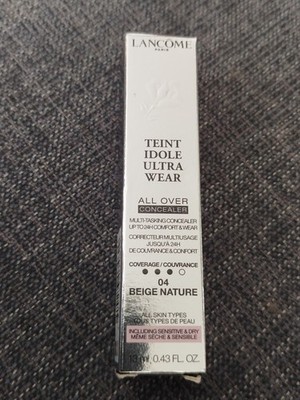 Lancome, All Over Concealer, Teint Idole Ultra Wear, Beige Nature 04, NEU
