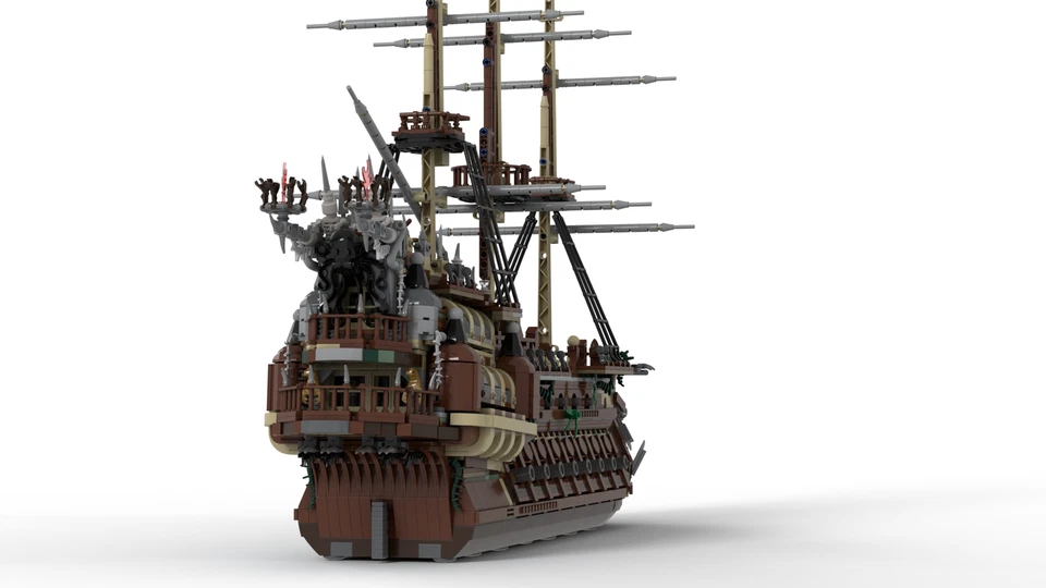 LEGO Pirates of the Caribbean Flying Dutchman MOC Instructions - Image 4 of 4