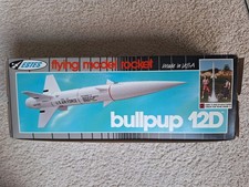 Vintage ESTES 7000 Bull Pup 12D Flying Model Rocket, Sport Scale Model Missile