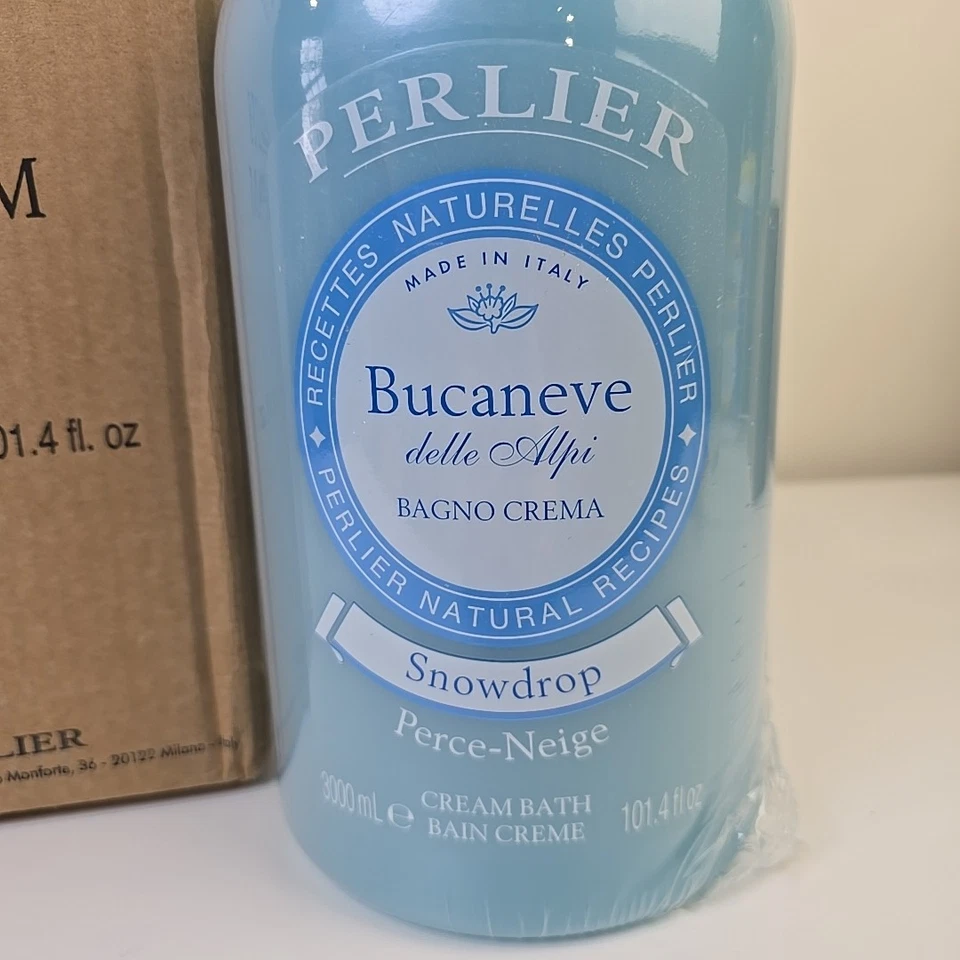 Crema de baño de ducha Perlier Bucaneve Snowdrop 3 litros 101,4 OZ SELLADA Italia Foto 2 de 3