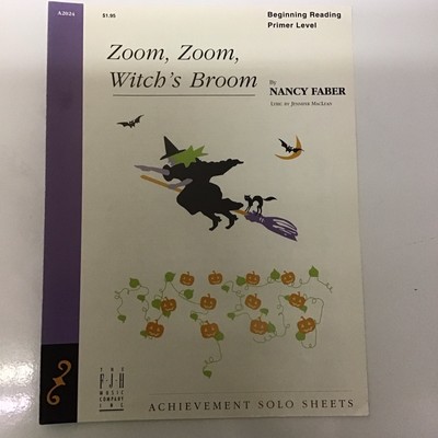 Zoom, Zoom Witch s Broom Nancy Faber Beginning Reading Primer Level Piano Music