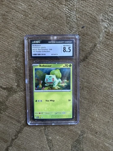 Bulbasaur 151 Poster Collection Black Star Promos 046 NM CGC 8.5 Graded