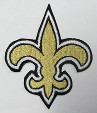 LOT OF (1) NFL NEW ORLEANS SAINTS PATCH  IRON-ON TEAM LOGO (LARGE) ITEM # 24