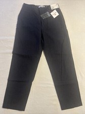 Ines De La Fresaange X Uniqlo Women's Suit Trousers Sz.6 W 27 Navy 69 Free Ship