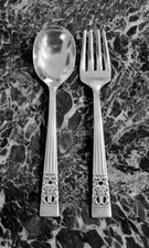 Vintage Baby Feeding Set Spoon  Fork Community Silverplate