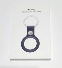 NEW Black Apple FineWoven Key Ring for AirTag MT2H3ZM/A in Retail Pkg - SEALED