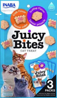 8859387701701 INABA Juicy Bites Crab and Scallop - Katze behandeln - 3x11,3 g IN