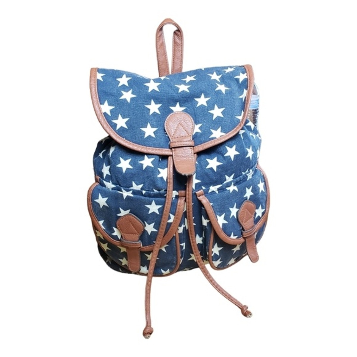 Mudo Accessories Vintage Blue-White Beautiful Backpack School-Backpack-Lightweight-  main image 4