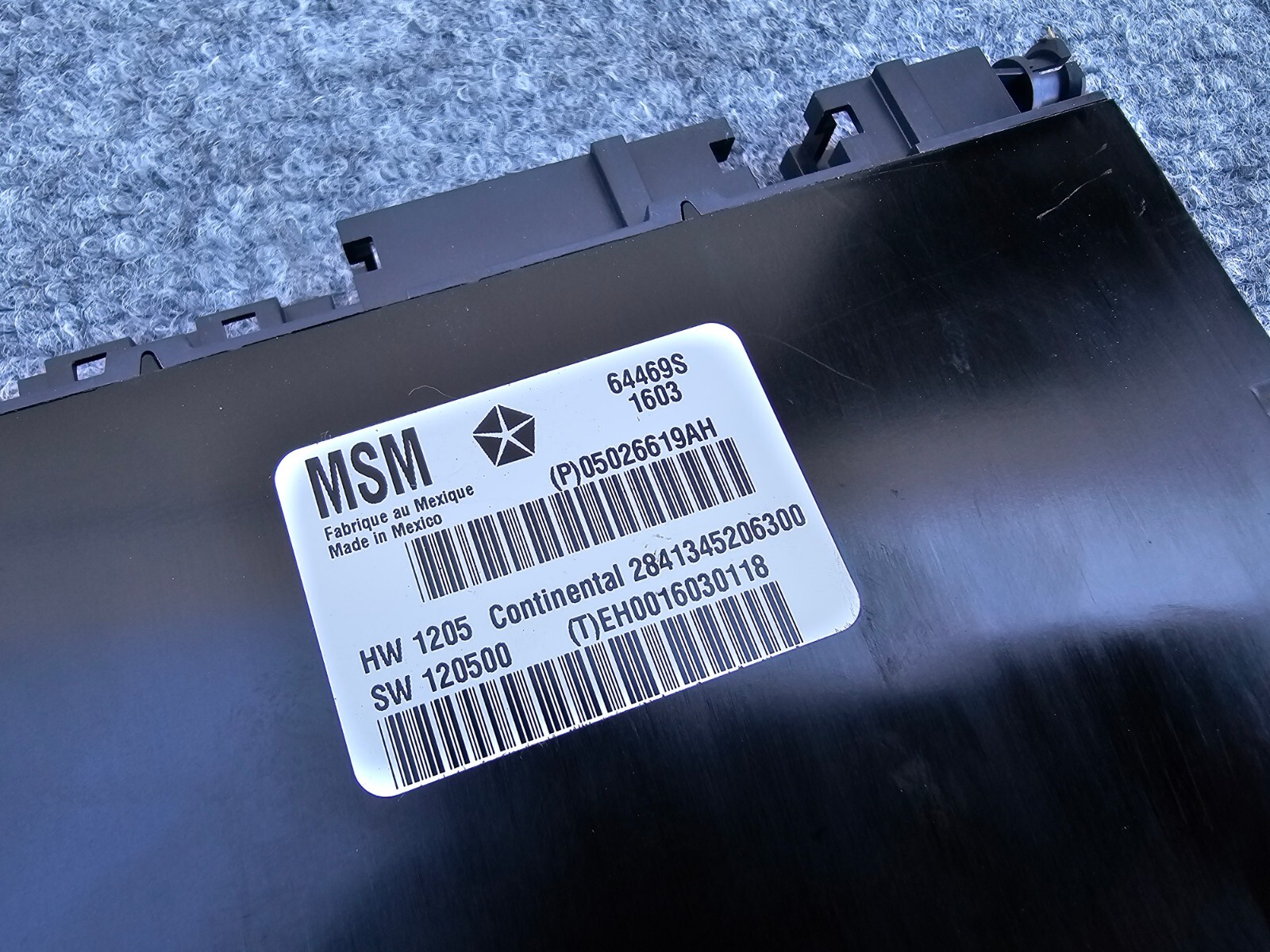 LEFT SIDE SEAT CONTROL MODULE 74K 14-20 MASERATI GHIBLI S LEVANTE QUATTROPORTE