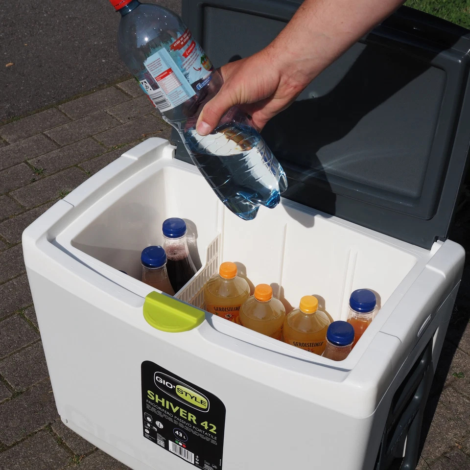 Kühlbox Thermobox mit Rädern 42 Liter Kühlkiste Trolley Camping Angeln Strand XL - Bild 2 von 4