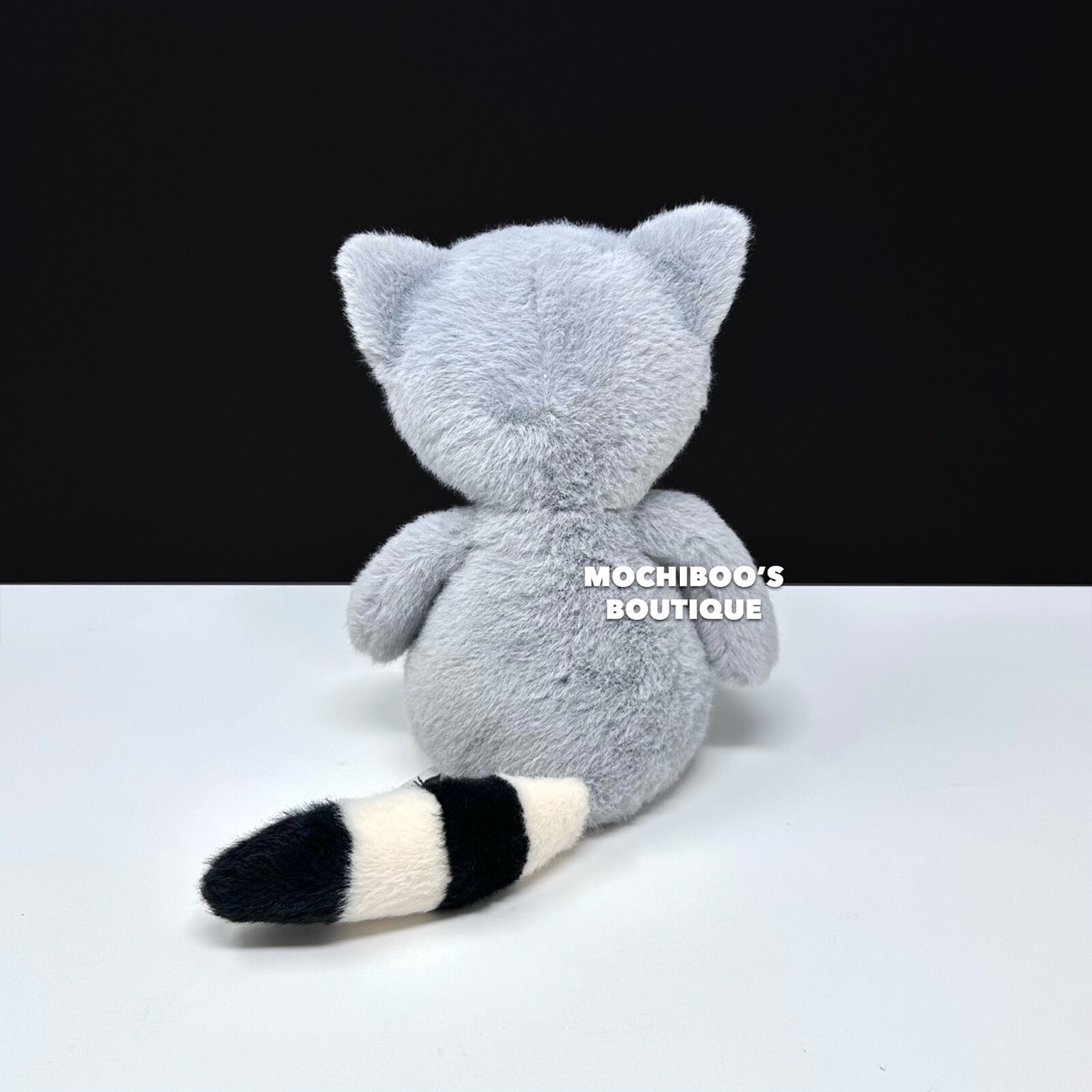 Jellycat WHISPIT RACCOON Plush PREOWNED RETIRED RARE HTF LOVEY