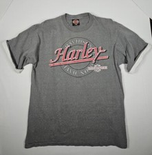 VTG 1992 Harley Davidson Single Stitch Mens Sz Large Dual Sided T Shirt USA