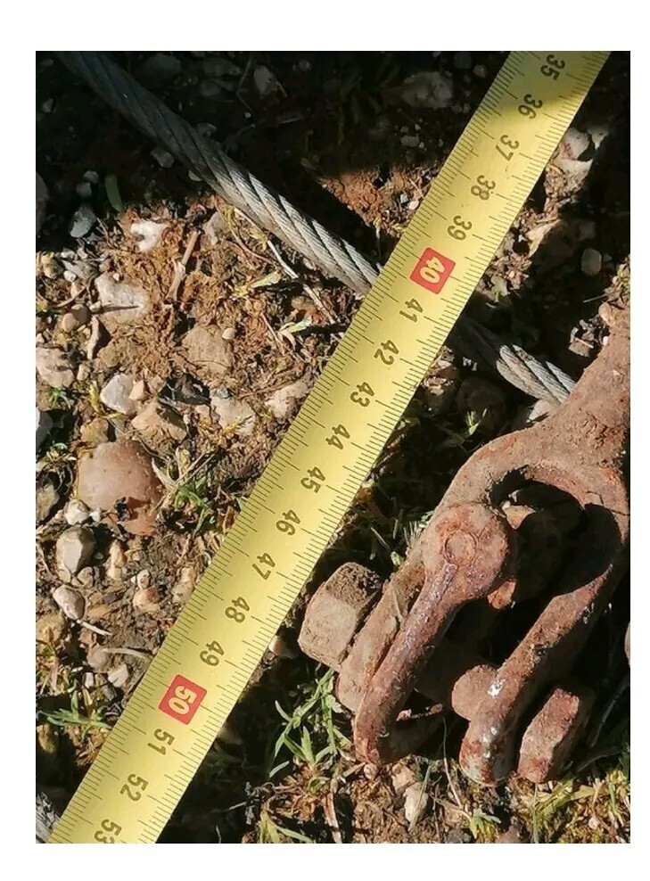 Lot De 2 Tendeurs Câble Acier Avec Vis 16mm, Réglage 37-45 Cm, état Correct