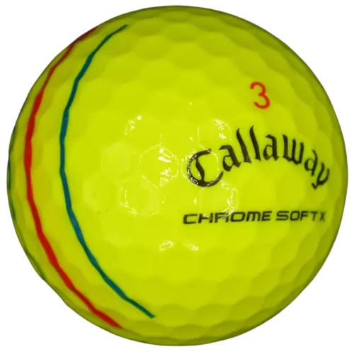 Callaway Chrome Soft X Triple Track Yellow AAAA Near Mint 12 Used