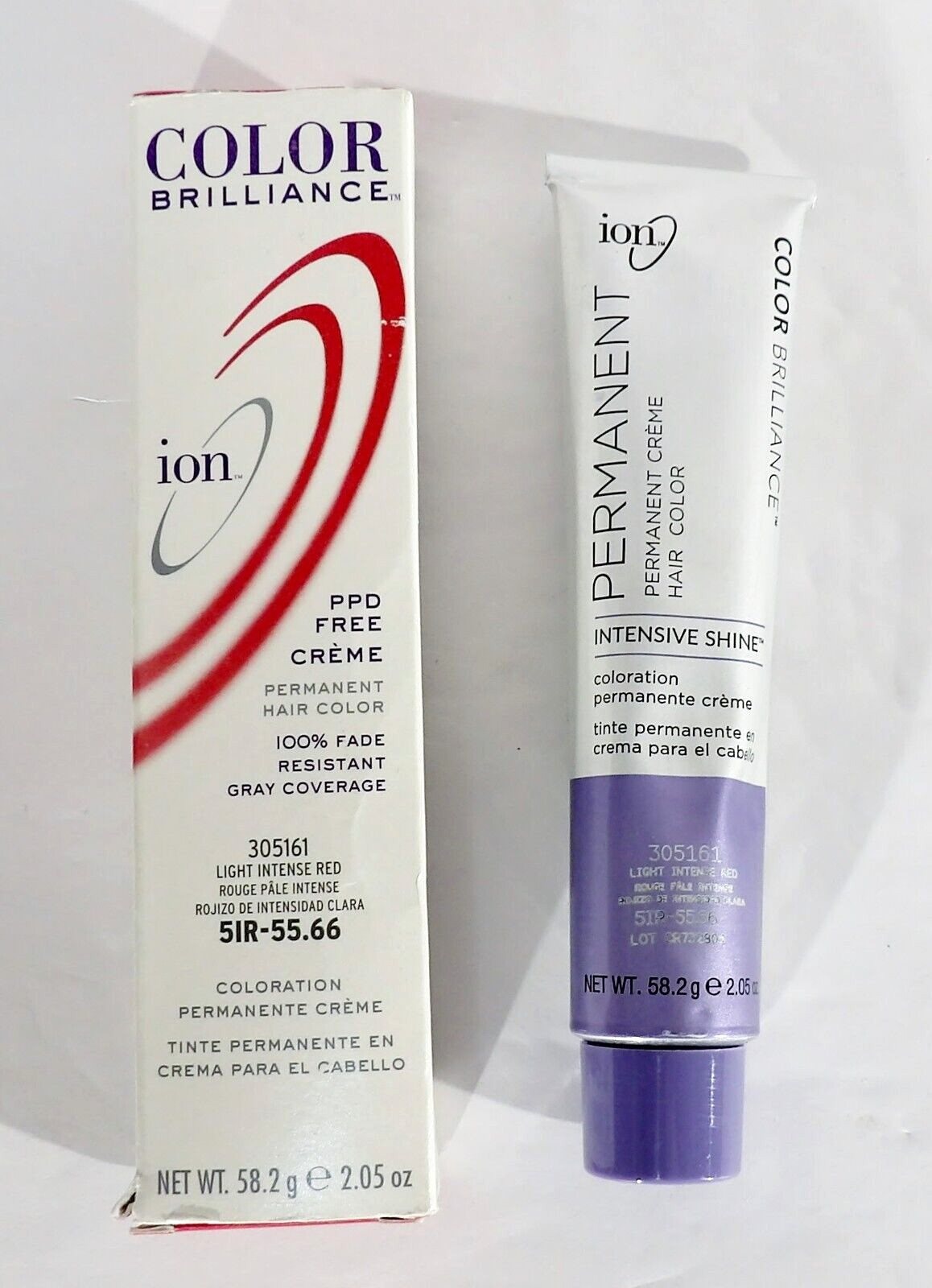 Brilliance Permanent Hair Color Light Intense Red 5ir-55.66