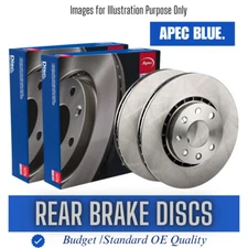 Brake Discs Pair Rear FOR MERCEDES ML W163 2.7 3.2 3.7 4.3 5.0 5.4 98->05 Blue